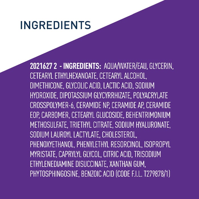 CeraVe Skincare Serums Skin Renewing Nightly Exfoliating Treatment