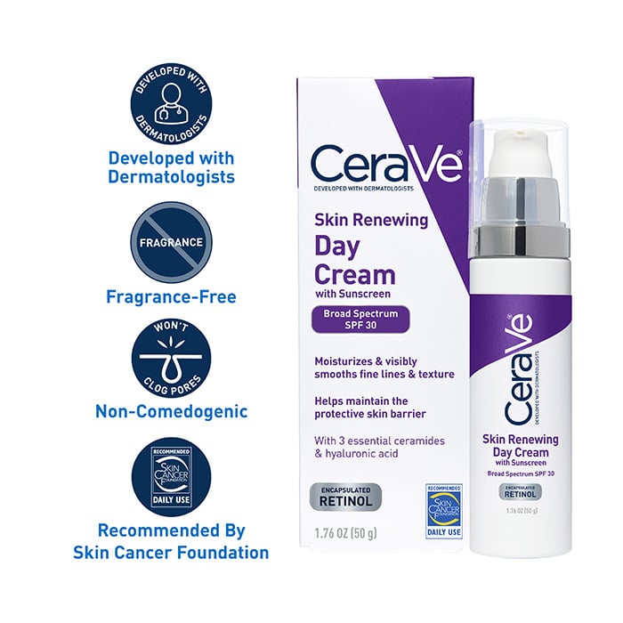 CeraVe Skincare Moisturizers Skin Renewing Day Cream
